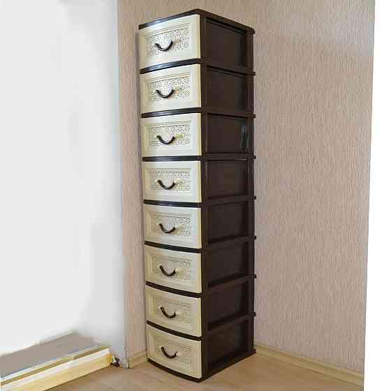 Комод пластиковий Life 8 ящиків. 162х36х41 Одеса