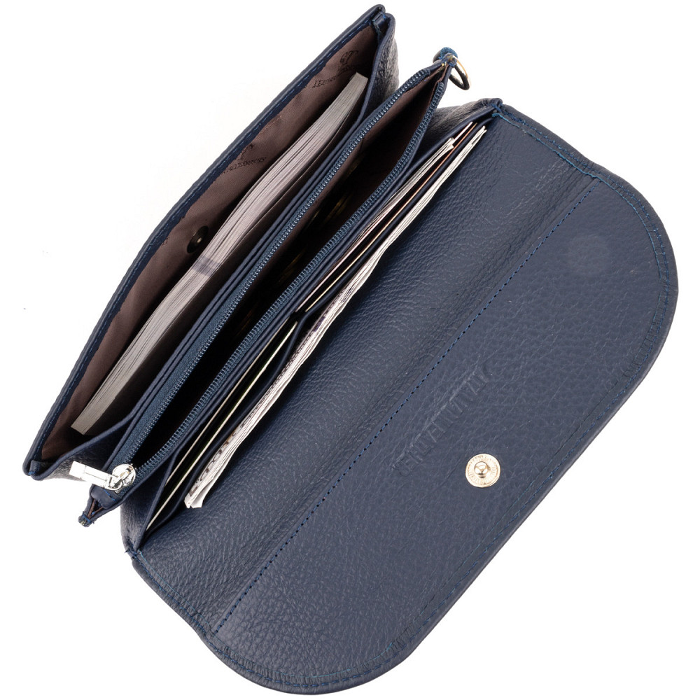 Клатч зі шкіри жіночий ST Leather 19317 Темно-синій Київ - фото 10