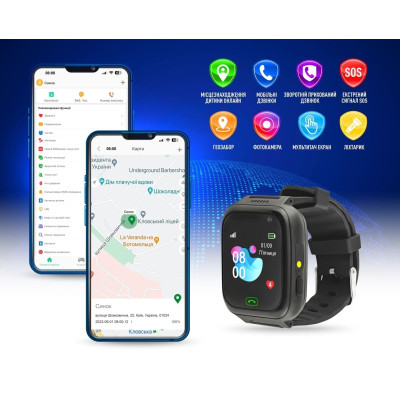 Смарт-годинник GARMIX PointPRO-100 WIFI BLACK (1002330) Вінниця - фото 3