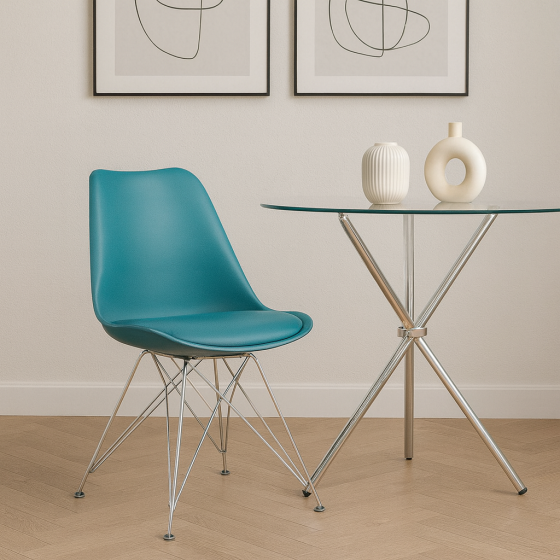 Стілець Тауер С пластиковий блакитний Днепр