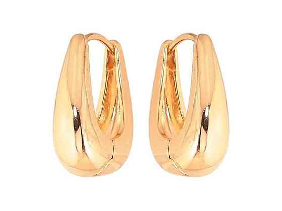 Сережки кільця Позолота 18K Декоративні арт.307484 ТМ XUPING Київ