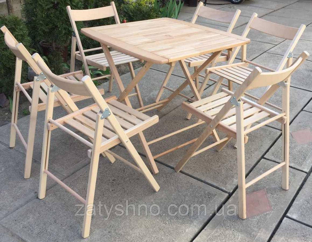 Мебель складная буковая на 6 человек Киев - изображение 5