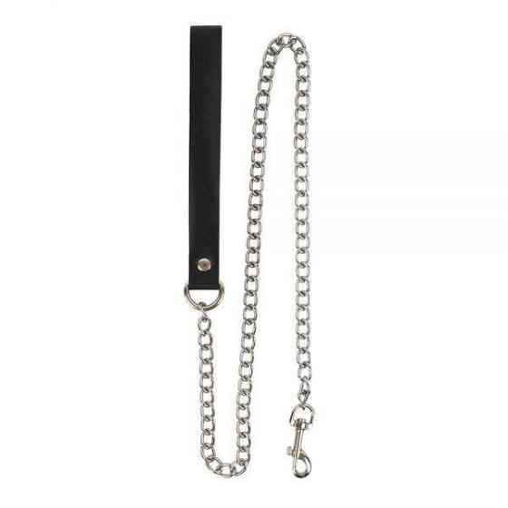 Поводок Leather Leash Slave, Black Sex Aura Киев