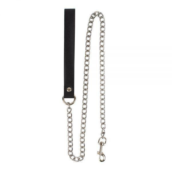 Поводок Leather Leash Slave, Black Sex Aura Киев - изображение 1