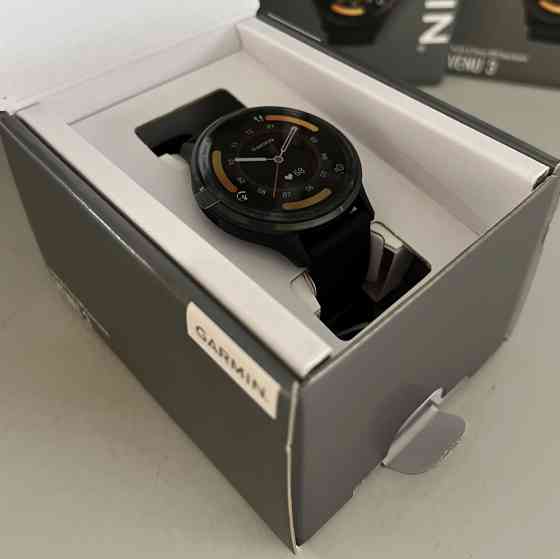СМАРТ - Часы: Garmin Venu 3 Slate S. Steel Bezel w. Black Case. Киев