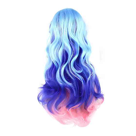 Довгі перуки RESTEQ - 70см, синій, рожевий, блакитне хвилясте волосся, косплей, аніме Київ