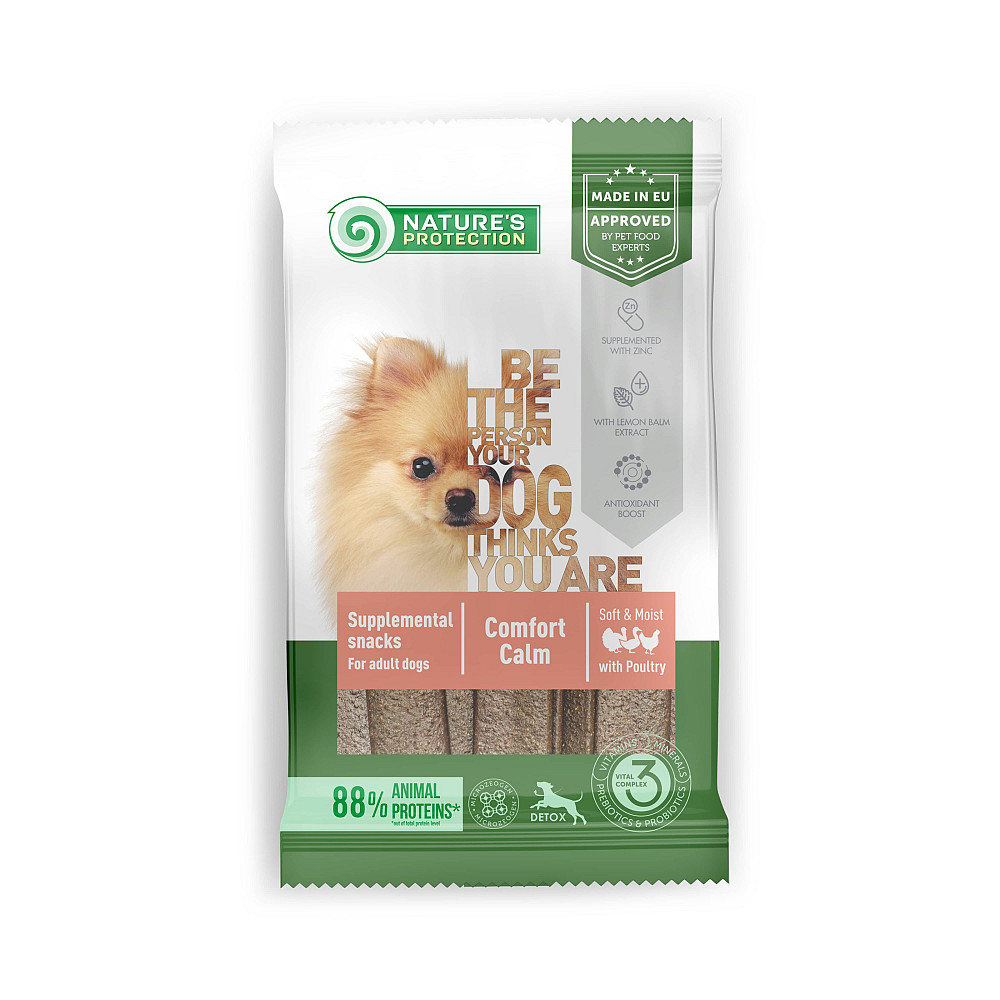 Nature's Protection Healthy Comfort Calm Poultry Ласощі для собак з м'ясом птиці, 160 г Киев - изображение 1