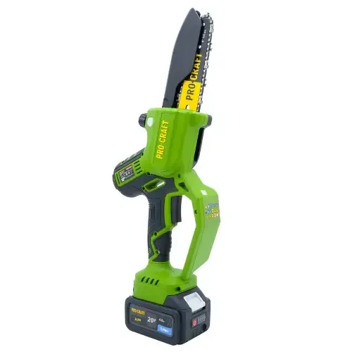 Бесщеточная аккумуляторная цепная пила Procraft,Аккумуляторная мини пила PKA32Li, Аккумуляторные пилы для дачи 20В 4А/ч Львов
