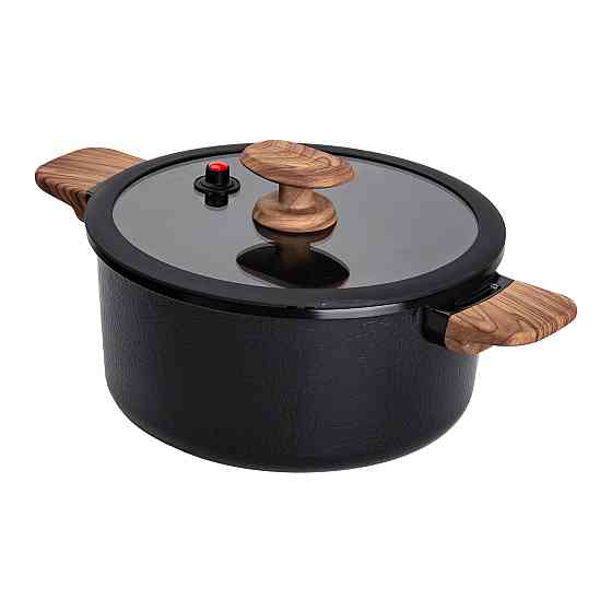 MGC Алюмінієва каструля з керамічним покриттям антипригарним 4.7 л Ø 24 см чорний MGC HP-4-453B Коломыя