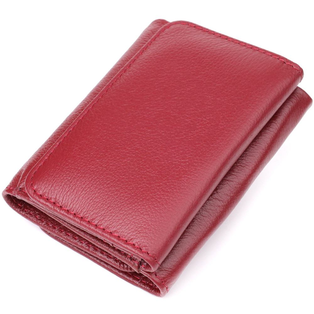 Компактный женский кошелек из натуральной кожи ST Leather 23073 Бордовый Киев - изображение 10