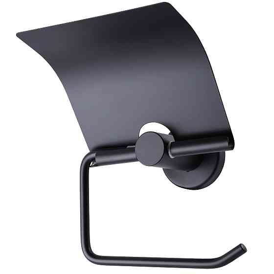 Тримач для туалетного паперу Globus Lux BS8410 чорний матовий SUS304 Тернопіль