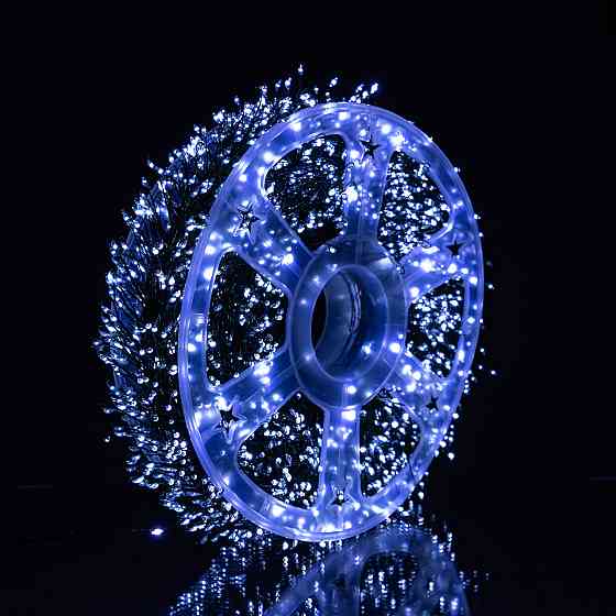 Garlando Новорічна гірлянда кімнатна роса Хвойна лапа 50 м 1500 LED зелений провід Біле сяйво D Київ