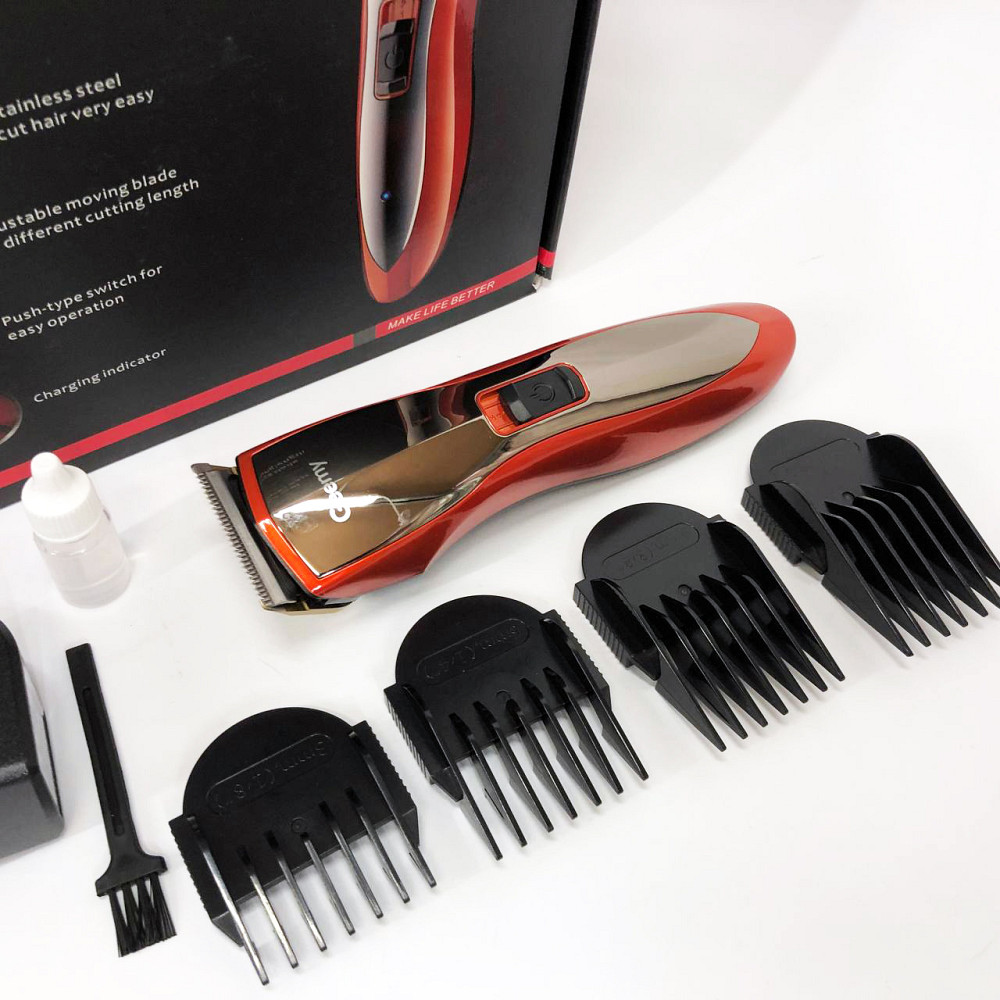 Стильна машинка для стрижки Pro, Електрична машинка для стрижки з насадками підстригання JS-32 Львів - фото 2