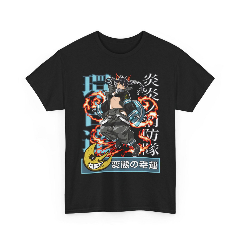 Футболка мужская аниме Аниме Фире Форке Тамаки оверсайз (S/M/L) Черний AnimeJ0013 Днепр - изображение 4