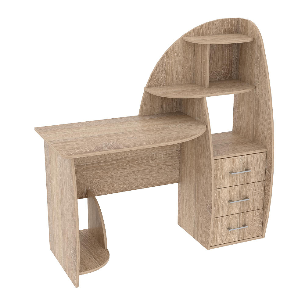 Стіл письмовий СКП-2 №10, Дуб Сонома, 1300/550/1300 Львів - фото 1