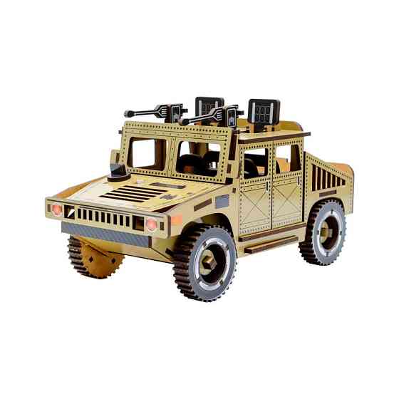 Дерев'яний 3D конструктор "Humvee" Puz-00927, 100 деталей Вінниця