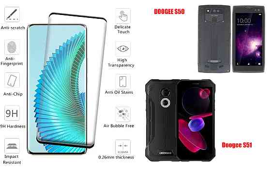 Защитное стекло HyperGlass Pro для DOOGEE S50, Doogee S51 – максимальная чувствительность и защита Киев