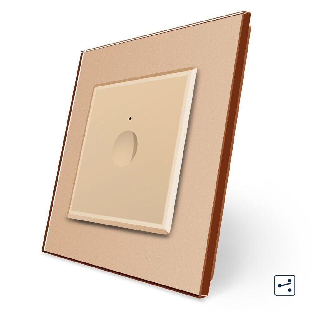 LIVOLO Сенсорний прохідний/перехресний вимикач Sense 1 сенсор Livolo золото (722000313) Коломия - фото 1