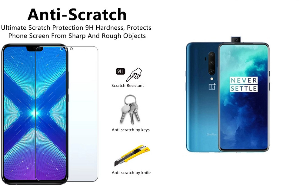 Защитное стекло NeoGlass для OnePlus 7T Pro – ультрапрозрачное и устойчивое Киев - изображение 1