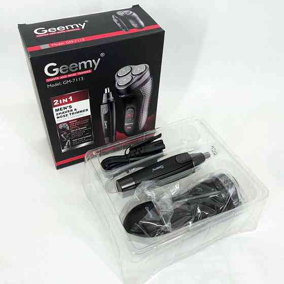 Електробритва для бороди GEMEI GM-7113, Електрична бритва для стрижки з вологозахистом XM-38 Івано-Франківськ