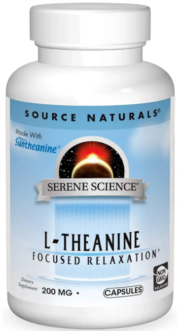 L-теанин 200 мг Source Naturals L-Theanine 30 таб Киев - изображение 1