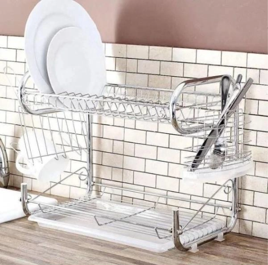 Двухъярусная сушилка для посуды 26х43 см  Edenberg EB-2108 Одесса - изображение 5