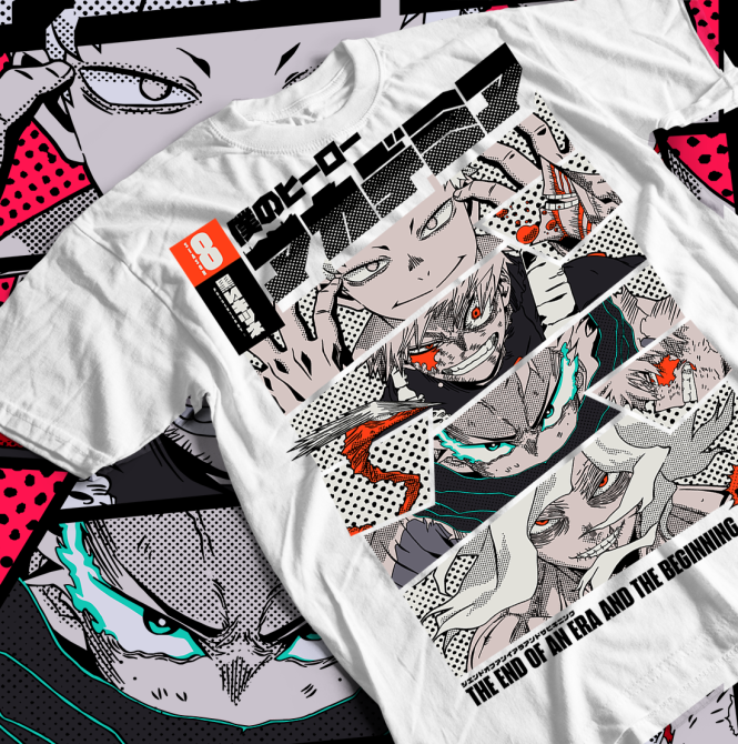 Футболка аниме Моя геройская академия оверсайз (S/M/L) Черний AnimeJ0298 Днепр - изображение 1