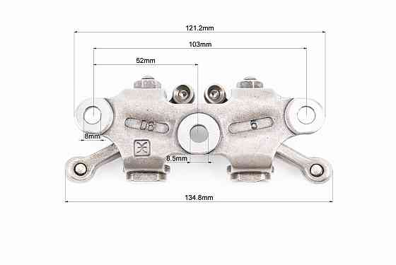 Коромисло (рокер) клапана верхнє 2шт в зборі на пластині Київ
