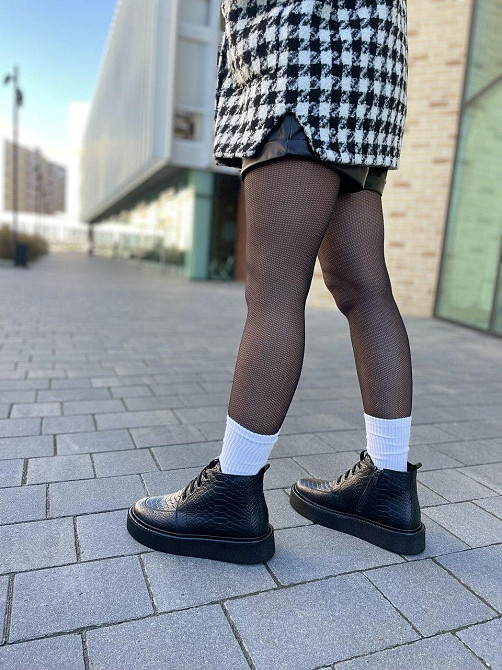 Черевики жіночі SEE SEVEN чорний дракон натуральна шкіра зима висота 11см (5307) 37р.38р.39р. Коломыя - изображение 6