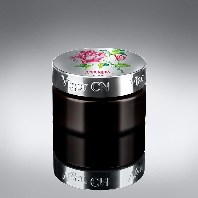 Ліфтингова омолоджуюча маска Пелюстки троянди Vigor 50 мл Київ - фото 1