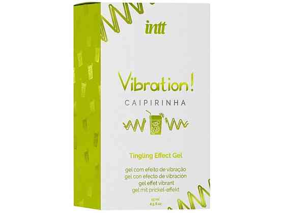 Рідкий вібратор Intt Vibration Caipirinha (15 мл), густий гель, дуже смачний, діє до 30 хвилин Sex Aura Київ