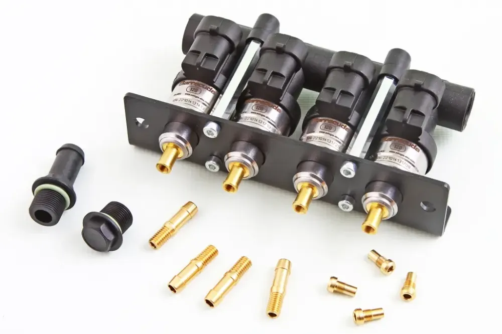 Форсунка ГБО Alex Barracuda 120 Нл/мин (4 шт. с рейкой и штуцерами) Винница - изображение 1