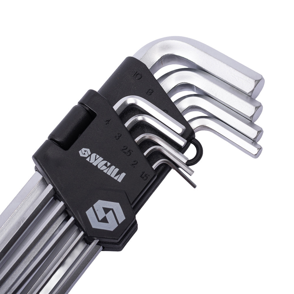 Ключи шестигранные 9шт 1.5-10мм CrV (средние) SIGMA (4022021) Ровно - изображение 2