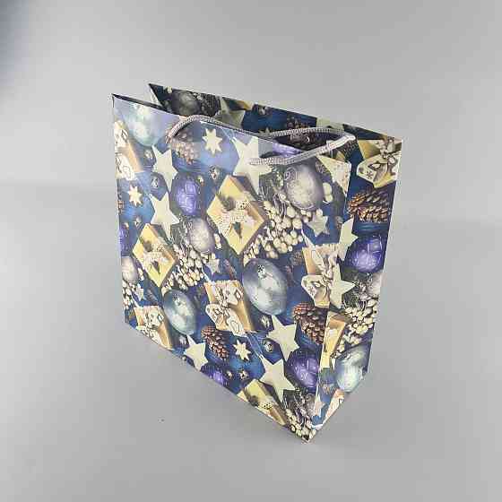 Пакеты бумажные подарочные , новогодние Квадрат 23*24*10- 03 (12 шт) Харьков