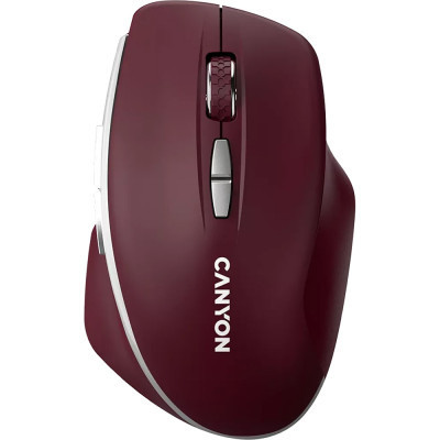 Мишка Canyon MW-21 Wireless Blue LED Burgundy (CNS-CMSW21BR) Вінниця - фото 3