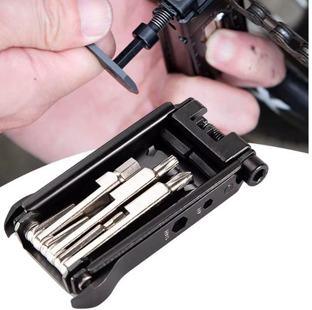 Набір інструментів мультитул велосипедний з бортовими лопатками та вичавкою ланцюга 20 в 1 Бровари - фото 8