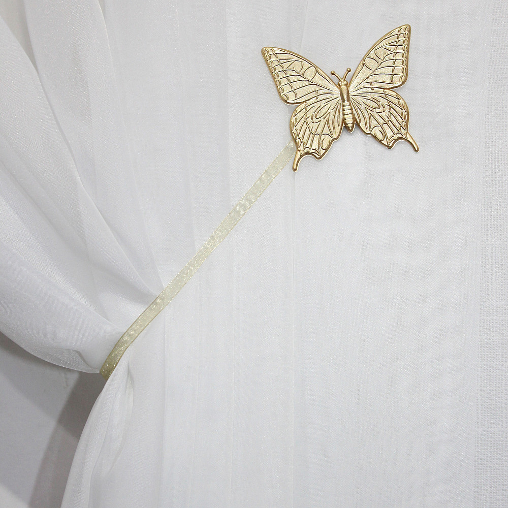 Магніти для штор і гардин (192м) Метелик матові набір 2 шт Золото (81-103) Київ - фото 3