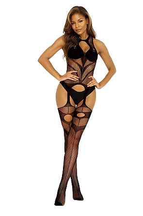 Бодістокінг - Bodystocking 2035, black - One Size Sex Aura Київ