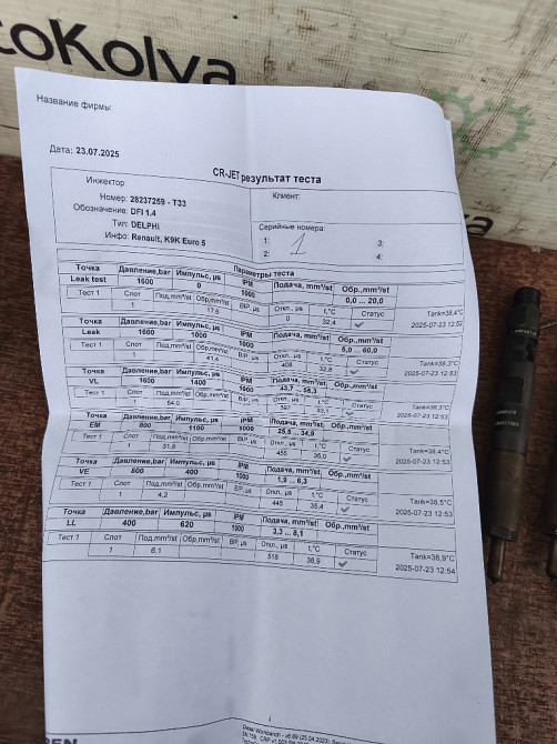 Форсунка Renault Kangoo 1.5 dci 2013-2019 (166000897R) Euro 5 Ковель - фото 7