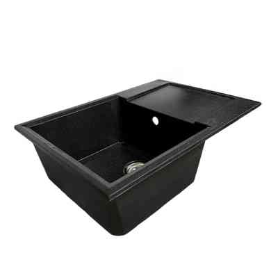 Мойка кухонная Adamant Horizon Medium чорний + змішувач та дозатор (4824296104503) Винница