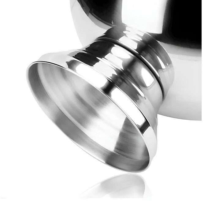 Кулер для шампанского RESTEQ из нержавеющей стали 40×25 см — ведро для льда с хромированным покрытием Киев - изображение 3