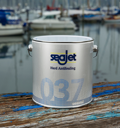 Антиобростайка фарба Seajet 037 Coastal Темно-Сіра 0.75Л для човнових моторів і катерів Київ - фото 1