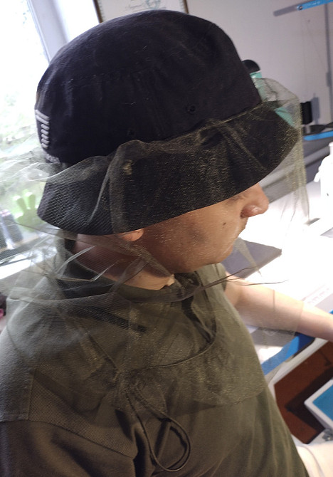 Накомарник антимоскітна сітка на головний убір 50*50 см Чернігів - фото 1