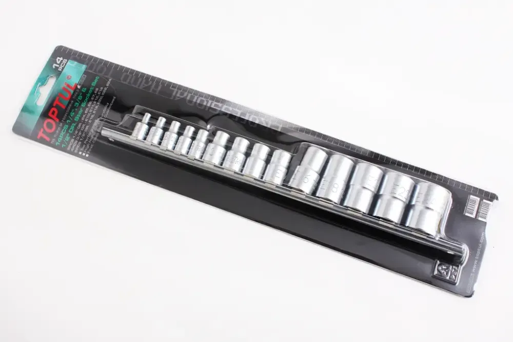 Набір голівок 1/2, 1/4, 3/8 Torx 14 ед. Toptul E4-E24 на планці Вінниця - фото 3