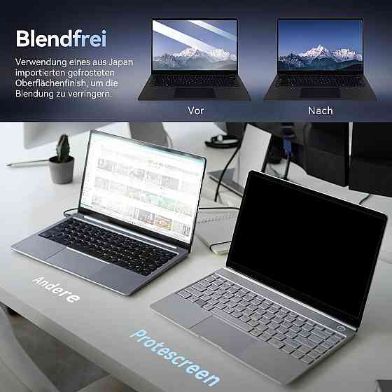 Екран конфіденційності 14" 16:10 чорний Protescreen 001 захисний фільтр для ноутбука anti-blue anti-glare знімний Київ