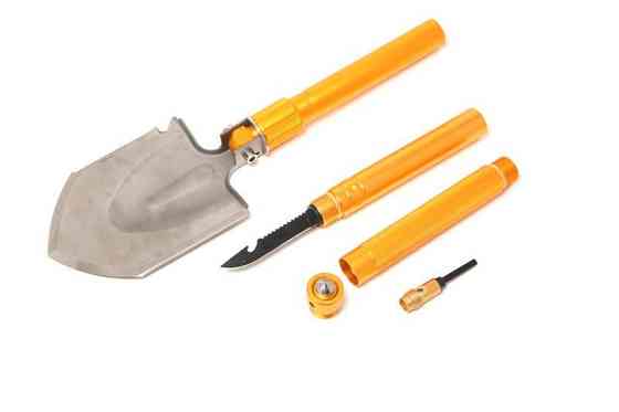 Лопата складна багатофункціональна 9в1 (3 ручки подовжувача, рятувальний молоток, свисток, тактичний Одеса