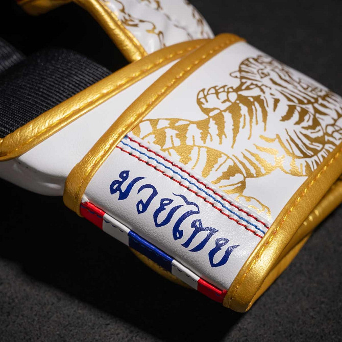 Рукавиці ММА Phantom Muay Thai White Gold S/M (капа в подарунок) Кам'янське - фото 6