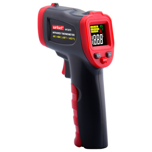 Бесконтактный инфракрасный термометр (пирометр) -50-800℃, 12:1, EMS=0,1-1  WINTACT WT327C Одесса - изображение 1