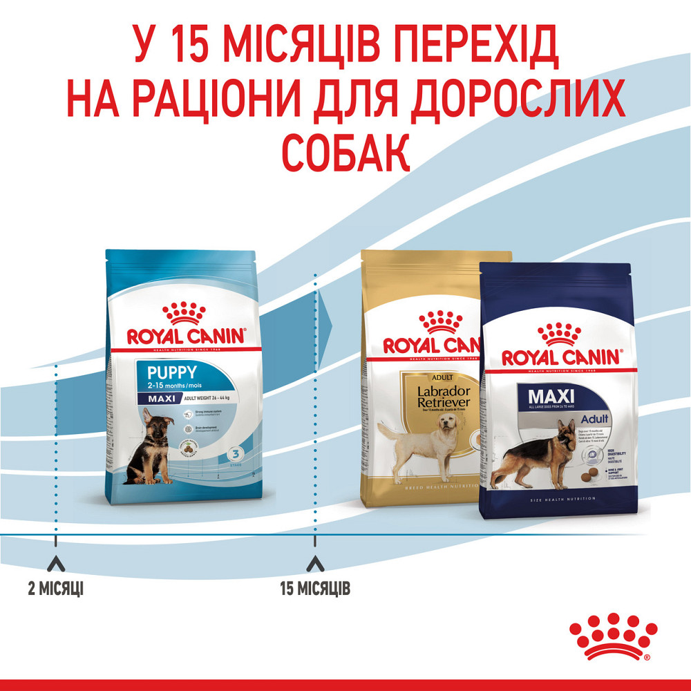 Корм для цуценят великих порід собак ROYAL CANIN MAXI PUPPY 4.0 кг Київ - фото 6