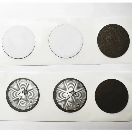 NFC мітка наклейка 10шт NTAG213 ISO 14443A 144байт 13.56МГц стикери для програмування Київ